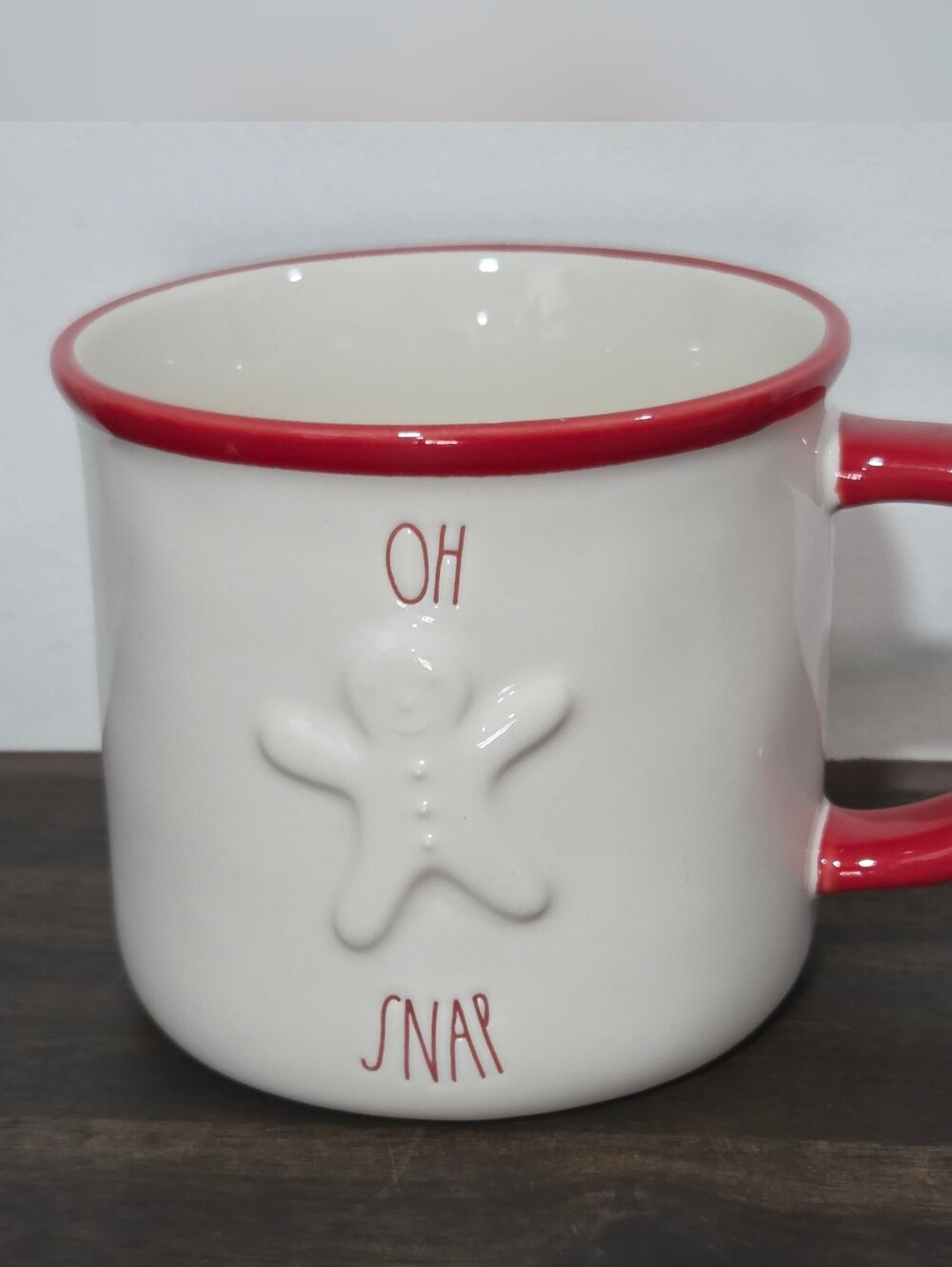 Rae Dunn Oh Snap' Gingerbread Ceramic Mug